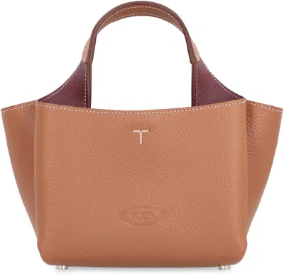 Tod's Micro Leather Bag In Brown