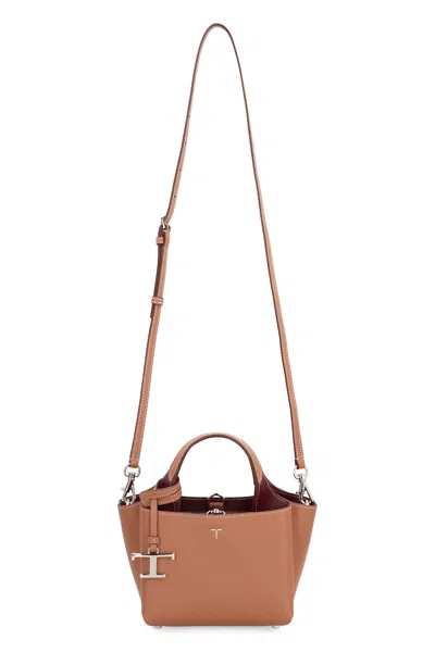 Tod's Micro Leather Bag In Brown