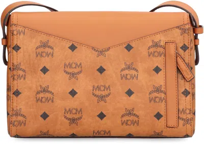 Mcm Crossbody Bag Diamant 3d In Mixed Leather Visetos In Brown