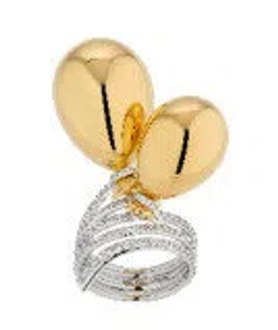 Sybarite Two Balloon Ring In Gold