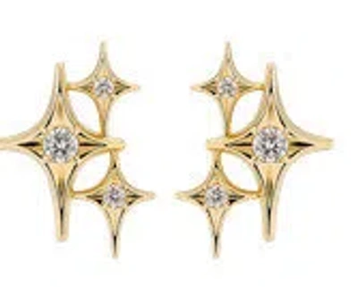 Sybarite Falling Stars Earrings In Gold
