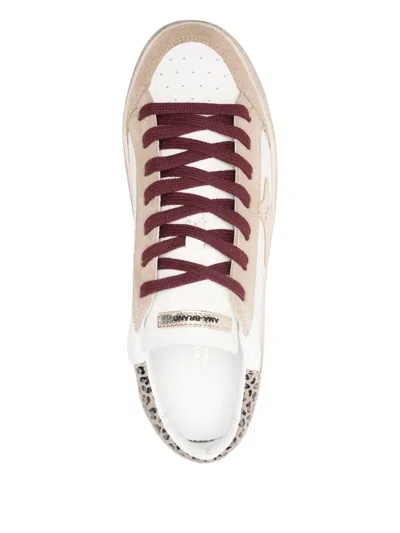 Ama Brand Deluxe Star-motif Sneakers In White
