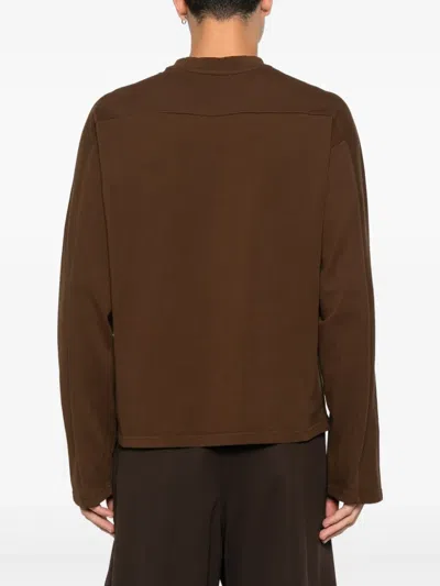 Entire Studios Long-sleeve Sweatshirt In Brown