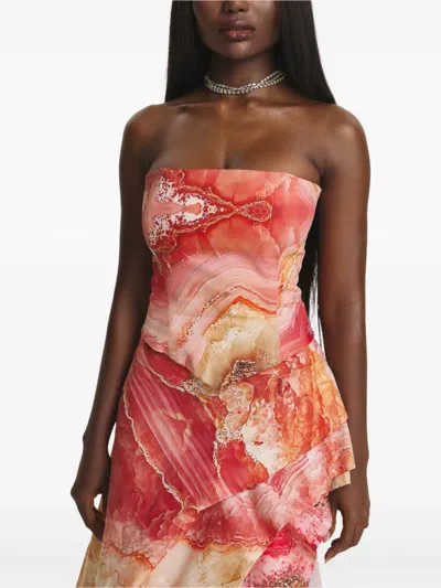 Irina Voinea Strapless Corset In Pink