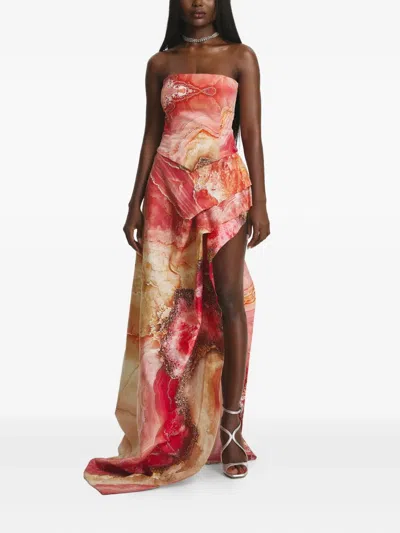 Irina Voinea Strapless Corset In Pink