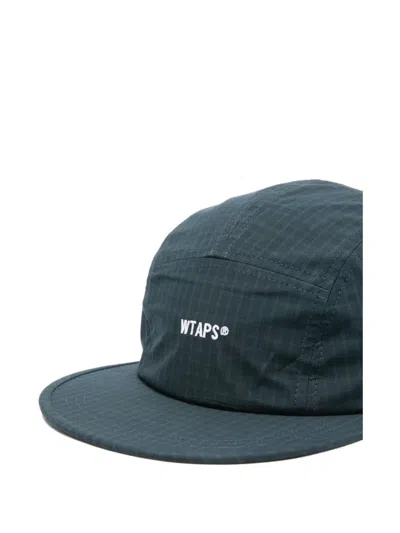 Wtaps Logo-embroidered Cotton Cap In Gray