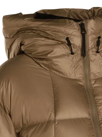 Goldwin Beige Nylon Pertex Quantum Down Jacket In Green