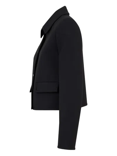 Msgm Button-fastening Jacket In Black