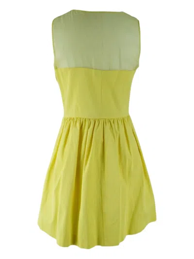 Pre-owned Max & Co Sleeveless Midi Dress In Yellow