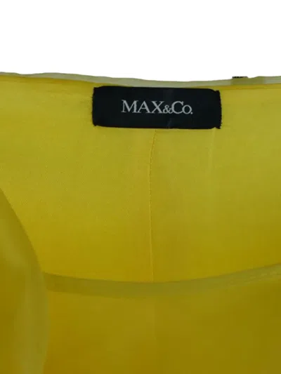 Pre-owned Max & Co Sleeveless Midi Dress In Yellow