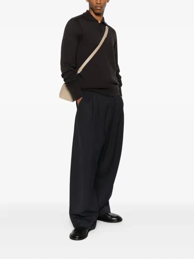 Studio Nicholson Sark Polo Two-button Jumper In Multi