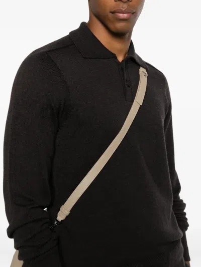 Studio Nicholson Sark Polo Two-button Jumper In Multi