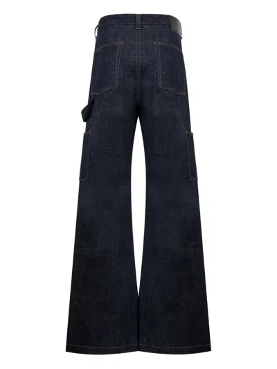 Rick Owens Drkshdw Panelled Design Jeans In Animal Print