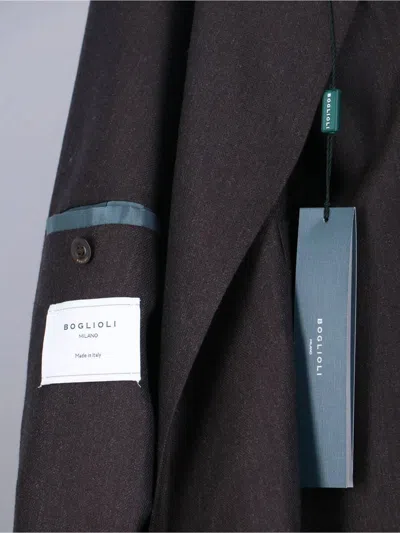 Boglioli Double-breasted Blazer Flap Pockets In Animal Print