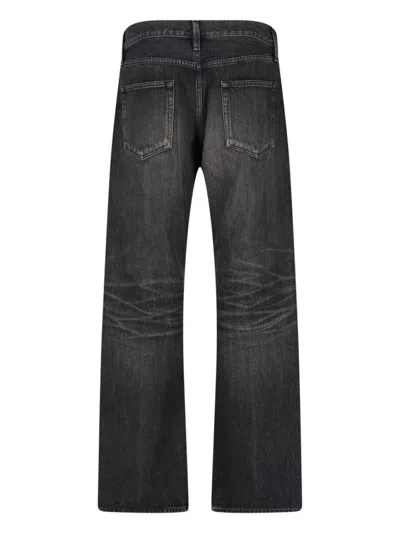 Fear Of God Straight-leg Distressed Jeans In Black