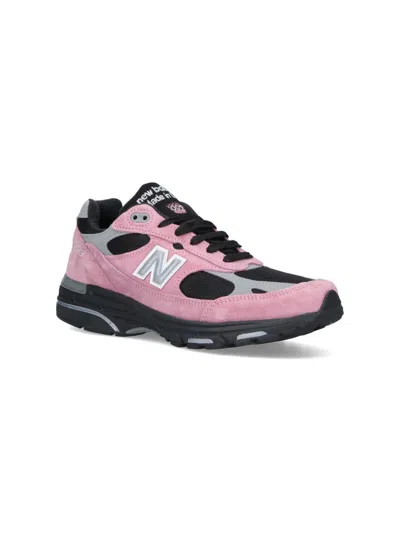 New Balance Contemporary Low Cut Sneakers With Mesh And Suede In Pink
