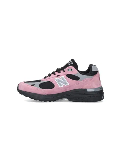 New Balance Contemporary Low Cut Sneakers With Mesh And Suede In Pink