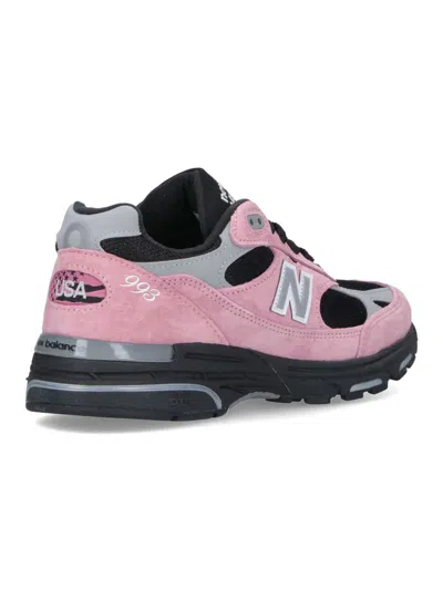 New Balance Contemporary Low Cut Sneakers With Mesh And Suede In Pink