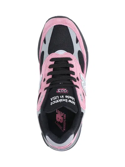 New Balance Contemporary Low Cut Sneakers With Mesh And Suede In Pink