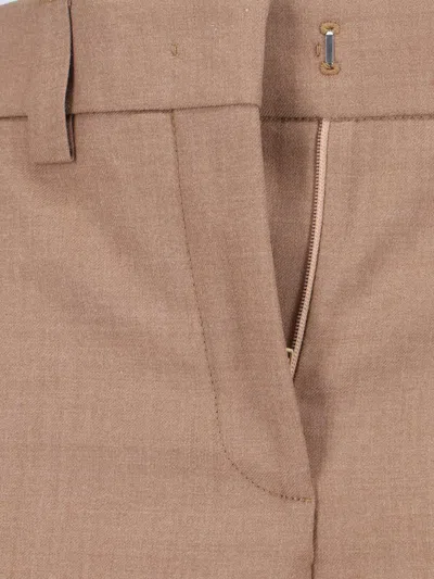 Incotex Wide Leg Trousers Featuring Button Detail In Brown