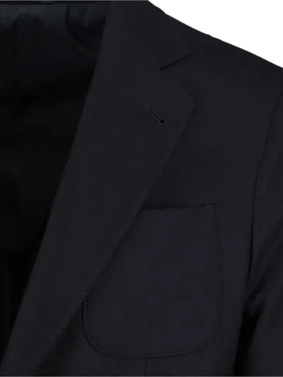 Giorgio Armani Tailored Blazer With Notch Lapel Design In Black