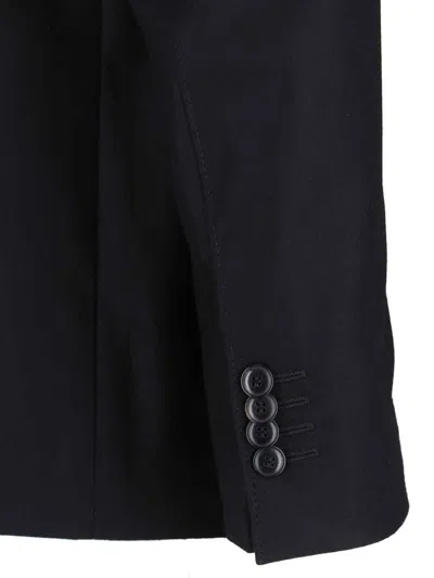 Giorgio Armani Tailored Blazer With Notch Lapel Design In Black