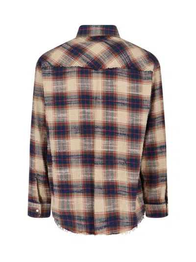 Dsquared2 Plaid Button-down Shirt With Chest Pockets In Multi