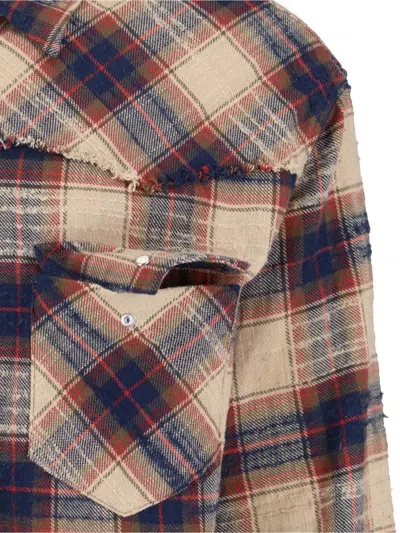 Dsquared2 Plaid Button-down Shirt With Chest Pockets In Multi