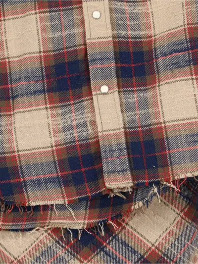 Dsquared2 Plaid Button-down Shirt With Chest Pockets In Multi