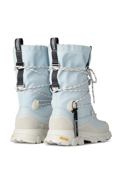 Ugg High-top Reef Blue Leather Blend Boots In White