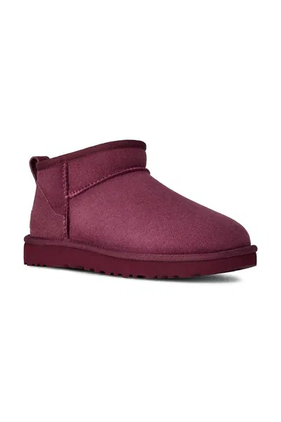 Ugg Classic Ultra Mini Boots In Red