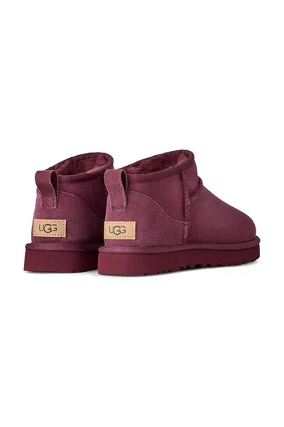 Ugg Classic Ultra Mini Boots In Red
