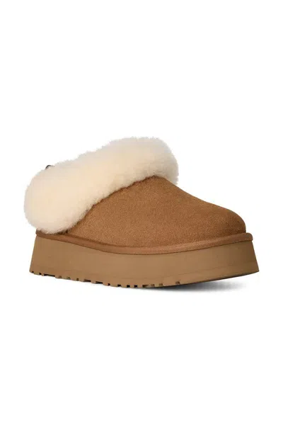 Ugg Tazzelle Logo Patch Slippers In Brown
