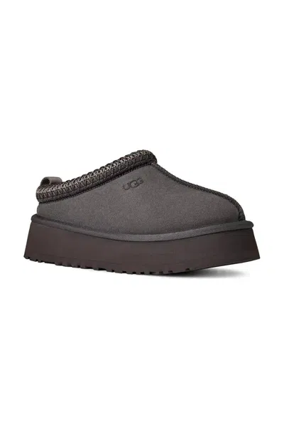 Ugg Tazz Ii Braided Platform Mules In Gray