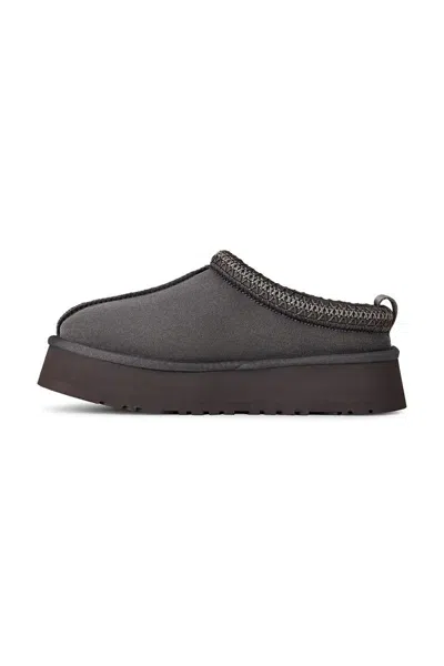 Ugg Tazz Ii Braided Platform Mules In Gray