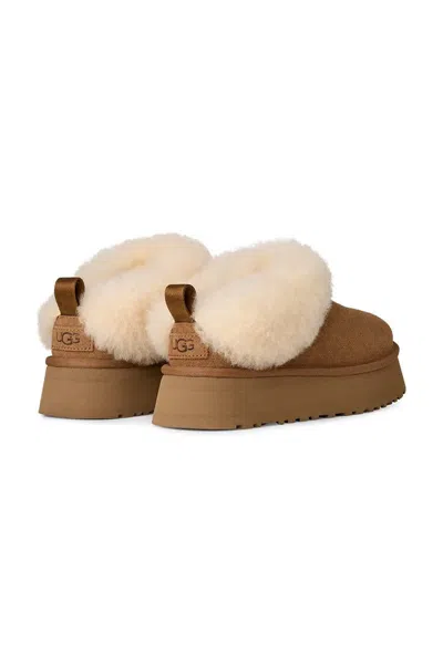 Ugg Tazzelle Logo Patch Slippers In Brown
