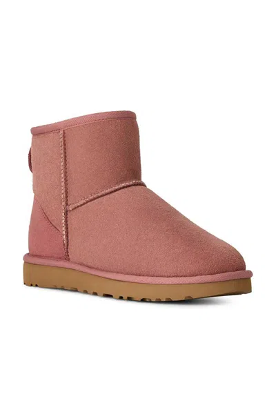 Ugg "classic Mini Ii" Ankle Boots In Pink