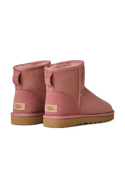 Ugg "classic Mini Ii" Ankle Boots In Pink