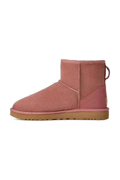 Ugg "classic Mini Ii" Ankle Boots In Pink