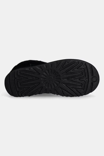 Ugg "classic Ultra Mini Maxi Curly" Ankle Boots In Black