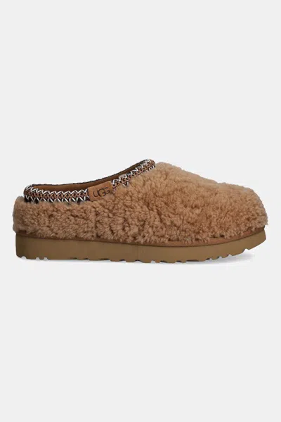 Ugg "tasman Maxi Curly" Slippers In Brown
