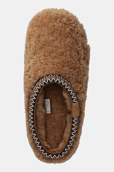 Ugg "tasman Maxi Curly" Slippers In Brown
