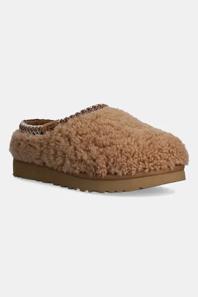 Ugg "tasman Maxi Curly" Slippers In Brown