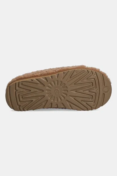 Ugg "tasman Maxi Curly" Slippers In Brown