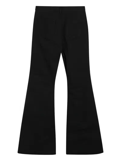 Rick Owens Bolans Flared Trousers In Black