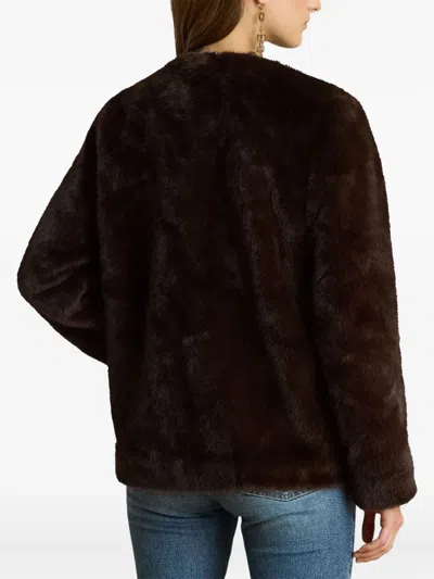 Ralph Lauren Buttoned Jacket In Brown