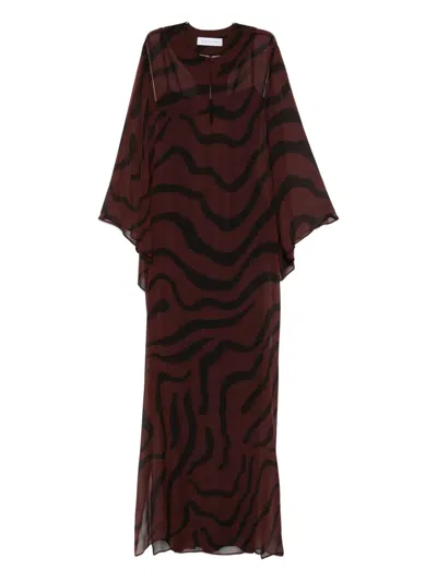 Raquel Diniz Beleza Printed Maxi Dress In Red