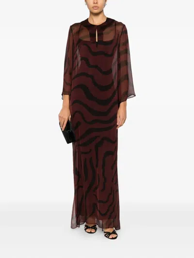 Raquel Diniz Beleza Printed Maxi Dress In Red