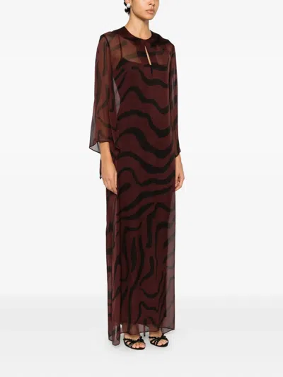 Raquel Diniz Beleza Printed Maxi Dress In Red