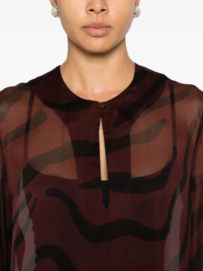 Raquel Diniz Beleza Printed Maxi Dress In Red